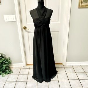 White House Black Market Black Evening Gown.